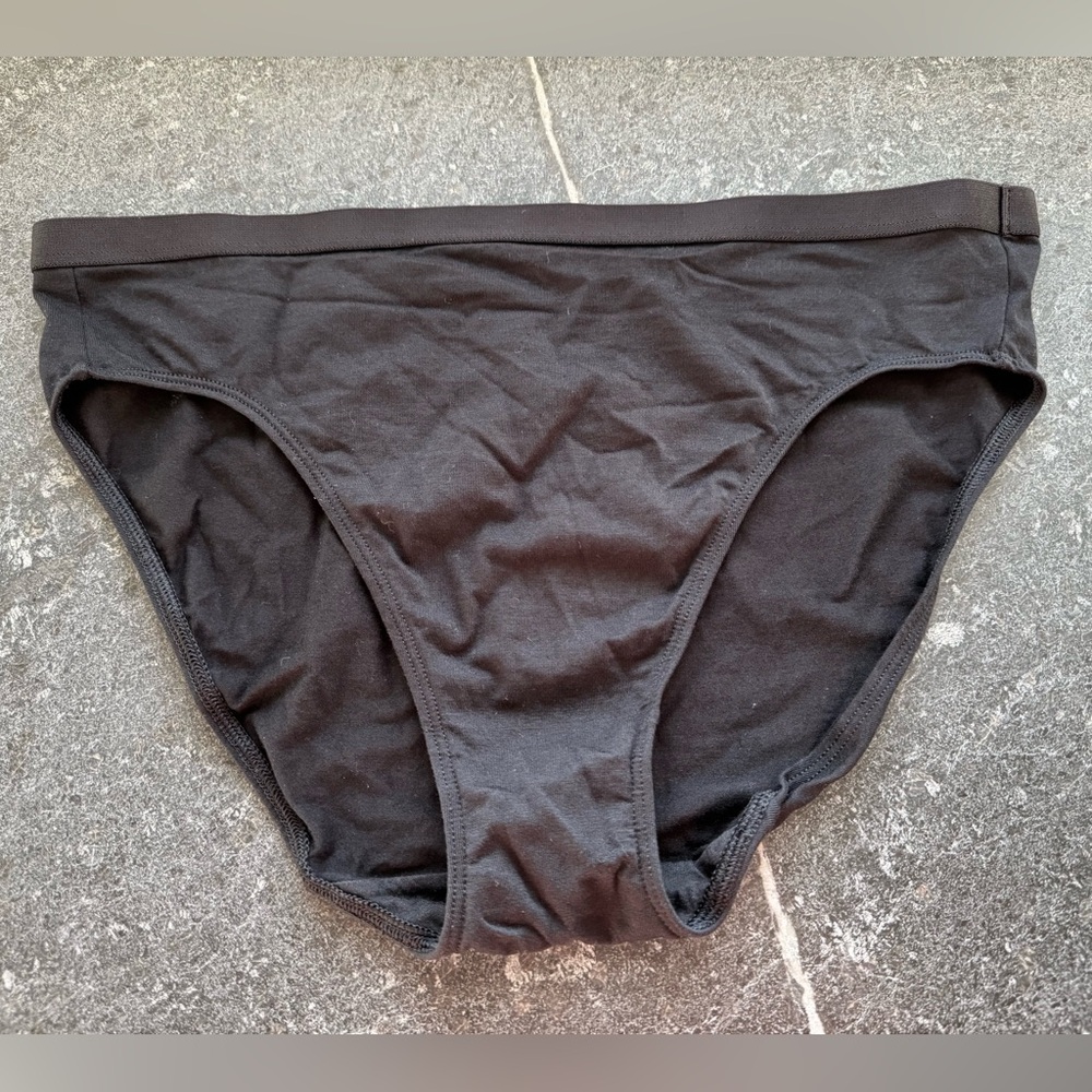 Lands End - Cotton blend Black Panty, Size Medium